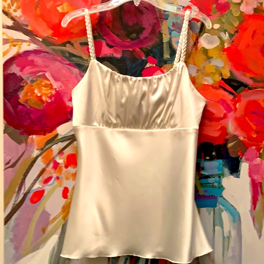 NWOT Satin Empire Waist Women’s Tank Sz M